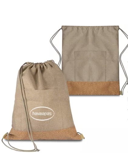 Bolsa Mochila Cortiça Marrom